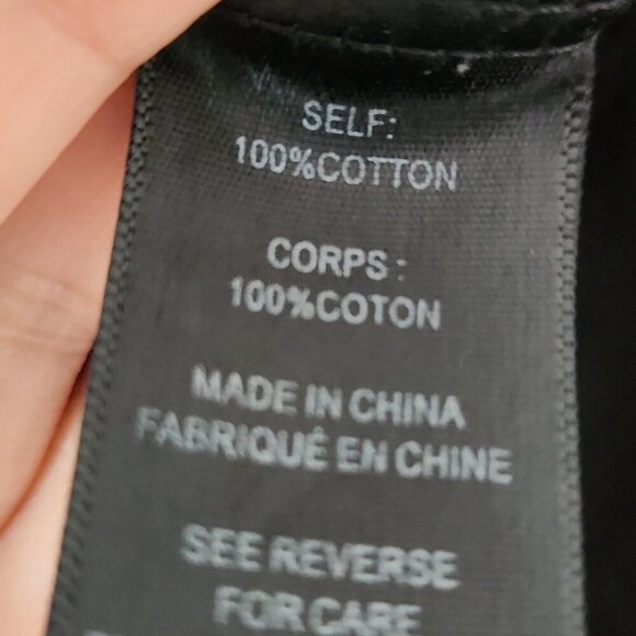 RACHEL ZOE | 100% cotton eyelet shirt dress tunic black sz M - Picture 6 of 7